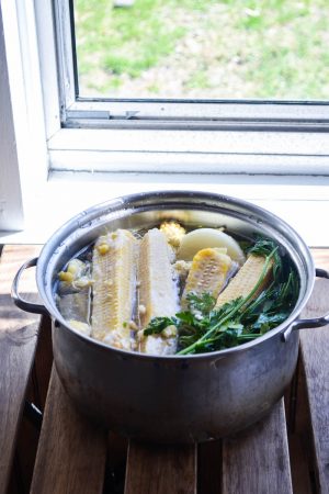 Homemade Corn Broth | In Jennie's Kitchen