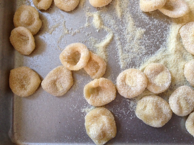 homemade orecchiette {egg-free pasta recipe} - In Jennie's Kitchen