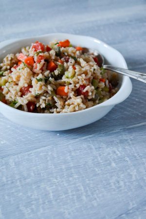 Italian Rice Salad | In Jennie's Kitchen