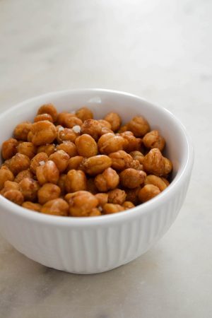 Crispy Roasted Rosemary Chickpeas | In Jennie's Kitchen