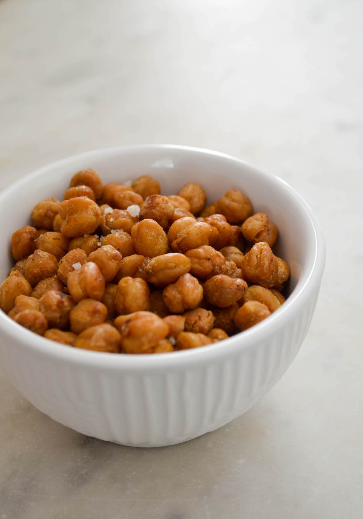 Crispy Rosemary Roasted Chickpeas | In Jennie's Kitchen