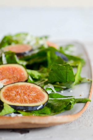 Fig, Arugula & Pecorino Salad | Recipe at In Jennie's Kitchen