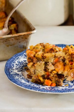 Mikey's Thanksgiving Stuffing | In Jennie's Kitchen