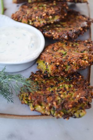 Zucchini Quinoa Patties | In Jennie's Kitchen