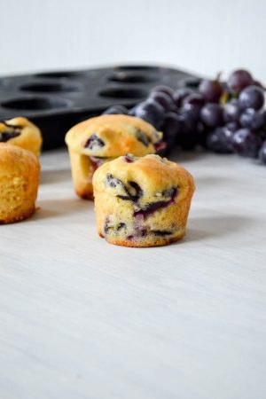 Concord Grape Honey Muffin Recipe | In Jennie's Kitchen