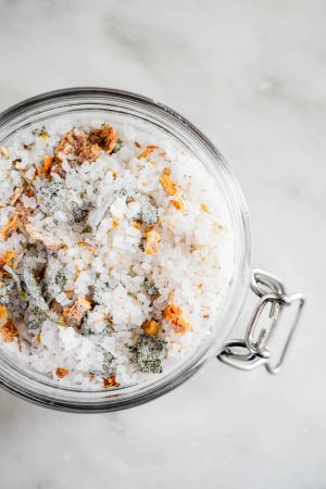 Homemade Citrus Herb Bath Salts | In Jennie's Kitchen