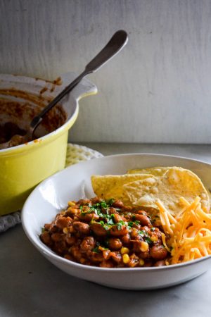 Smoky Corn & Bean Chili | In Jennie's Kitchen