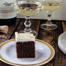 Gingerbread Cake with Eggnog Frosting